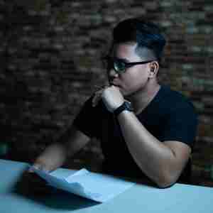 man figuring out what to do