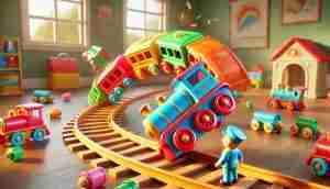 toy train derailing