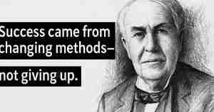 Thomas Edison success through methodology