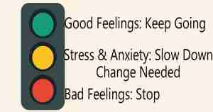 traffic signal matched with feelings