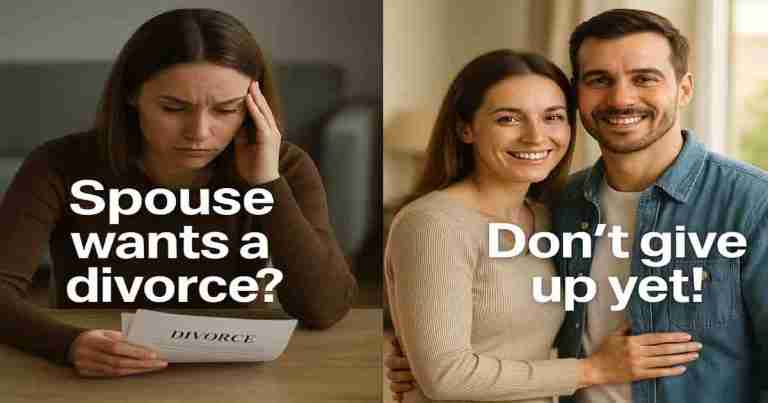 Spouse want a divorce? Don't give up!