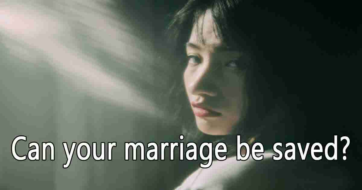 can your marriage be saved?