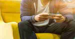 man using phone
