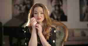 a woman tearful and sad, crying