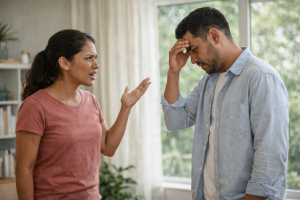 complaining wife and stressed husband